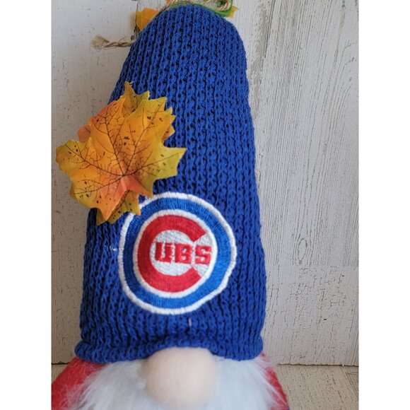 Cubs weighted gnome plush baseball Xmas figure home decor - Picture 4 of 7